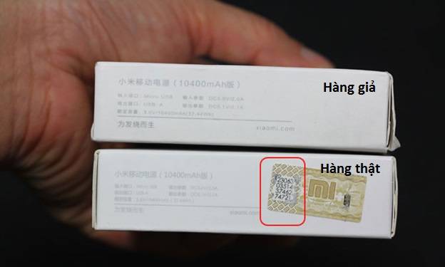 Cách phân biệt sạc dự phòng Xiaomi thật - giả