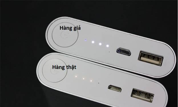 Cách phân biệt sạc dự phòng Xiaomi thật - giả